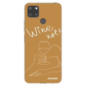 Picasee husă transparentă din silicon pentru Realme C21Y - Wine not