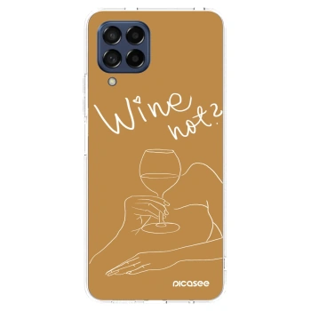 Picasee husă transparentă din silicon pentru Samsung Galaxy M53 5G - Wine not