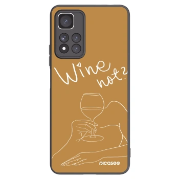 Picasee husă neagră din silicon pentru Xiaomi Redmi Note 11 Pro+ 5G - Wine not