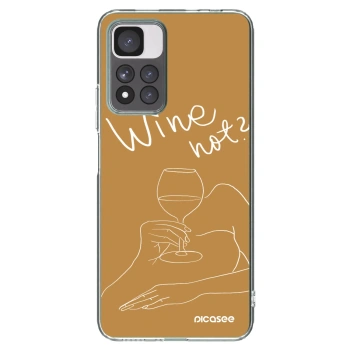 Picasee husă transparentă din silicon pentru Xiaomi Redmi Note 11 Pro+ 5G - Wine not