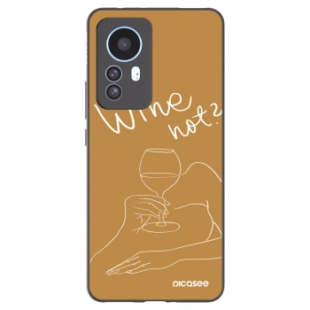 Picasee husă neagră din silicon pentru Xiaomi 12T Pro - Wine not