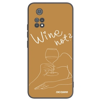 Picasee husă neagră din silicon pentru Xiaomi Poco M4 Pro - Wine not