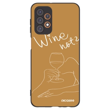Picasee husă neagră din silicon pentru Samsung Galaxy A23 A236B 5G - Wine not