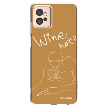 Picasee husă transparentă din silicon pentru Motorola Moto G32 - Wine not