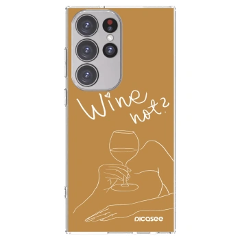 Picasee husă transparentă din silicon pentru Samsung Galaxy S23 Ultra 5G - Wine not