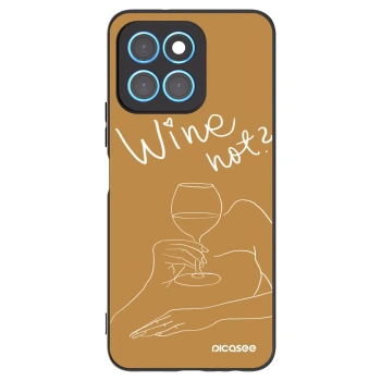 Picasee husă neagră din silicon pentru Honor X6 - Wine not