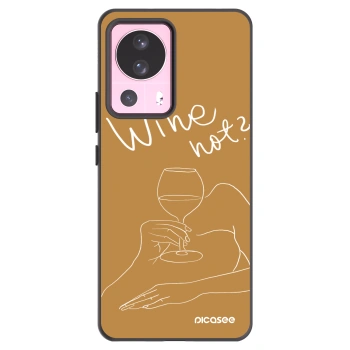 Picasee husă neagră din silicon pentru Xiaomi 13 Lite - Wine not