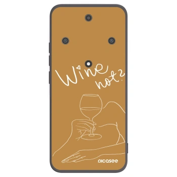 Picasee husă neagră din silicon pentru Honor Magic5 Lite 5G - Wine not