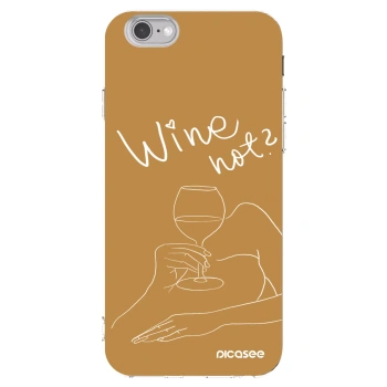 Picasee husă transparentă din silicon pentru Apple iPhone 6/6S - Wine not