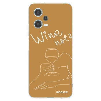 Picasee husă transparentă din silicon pentru Xiaomi Redmi Note 12 5G - Wine not