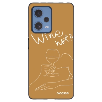 Picasee husă neagră din silicon pentru Xiaomi Redmi Note 12 Pro 5G - Wine not