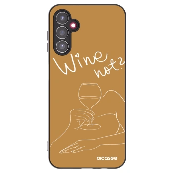 Picasee husă neagră din silicon pentru Samsung Galaxy A14 5G A146P - Wine not