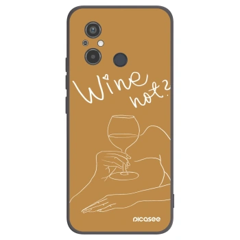 Picasee husă neagră din silicon pentru Xiaomi Redmi 12C - Wine not