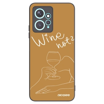 Picasee husă neagră din silicon pentru Xiaomi Redmi Note 12 4G - Wine not