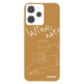 Picasee husă transparentă din silicon pentru Xiaomi Redmi 12 4G - Wine not