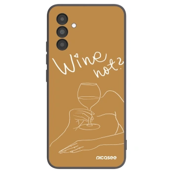 Picasee husă neagră din silicon pentru Samsung Galaxy A04s A047F - Wine not