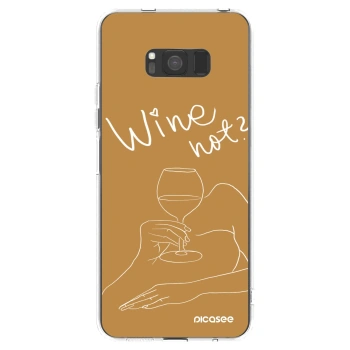 Picasee husă transparentă din silicon pentru Samsung Galaxy S8 G950F - Wine not