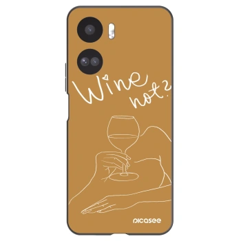 Picasee husă neagră din silicon pentru Honor 90 Lite 5G - Wine not