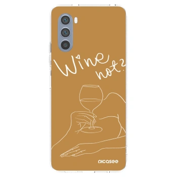 Picasee husă transparentă din silicon pentru Motorola Moto G62 - Wine not