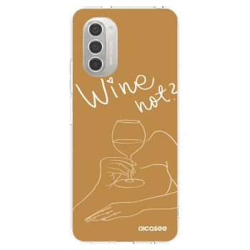 Picasee husă transparentă din silicon pentru Motorola Moto G51 - Wine not