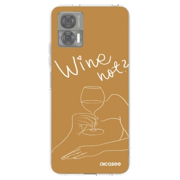 Picasee husă transparentă din silicon pentru Motorola Edge 30 Neo - Wine not