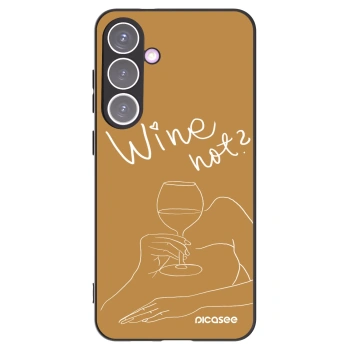 Picasee husă neagră din silicon pentru Samsung Galaxy S24+ S926B 5G - Wine not
