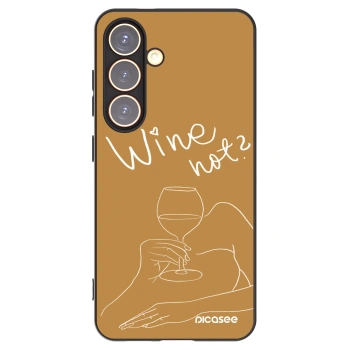 Picasee husă neagră din silicon pentru Samsung Galaxy S24 S921B 5G - Wine not