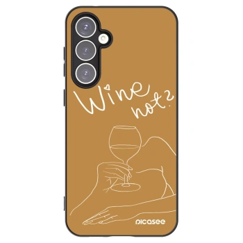 Picasee husă neagră din silicon pentru Samsung Galaxy S23 FE S711B - Wine not