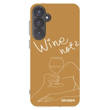 Picasee husă transparentă din silicon pentru Samsung Galaxy S23 FE S711B - Wine not