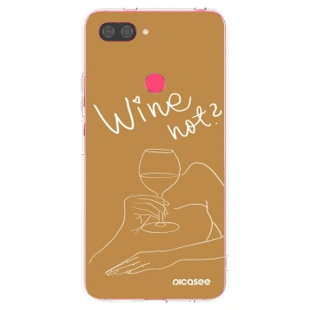 Picasee husă transparentă din silicon pentru Xiaomi Mi 8 Lite - Wine not
