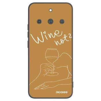 Picasee husă neagră din silicon pentru Realme 11 Pro+ - Wine not