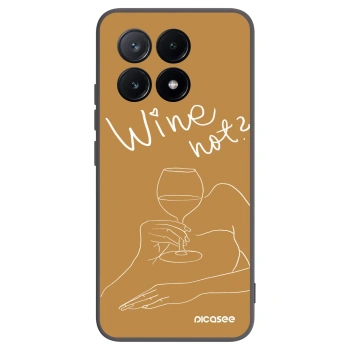 Picasee husă neagră din silicon pentru Xiaomi Poco X6 Pro - Wine not
