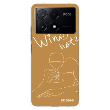 Picasee husă transparentă din silicon pentru Xiaomi Poco X6 Pro - Wine not