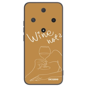 Picasee husă neagră din silicon pentru Honor Magic6 Lite 5G - Wine not