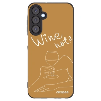 Picasee husă neagră din silicon pentru Samsung Galaxy A25 A256B 5G - Wine not