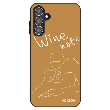 Picasee husă neagră din silicon pentru Samsung Galaxy A15 A155F 4G - Wine not