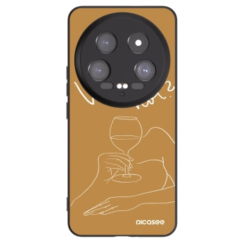 Picasee husă neagră din silicon pentru Xiaomi 14 Ultra - Wine not