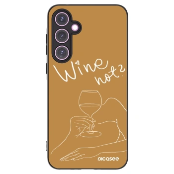 Picasee husă neagră din silicon pentru Samsung Galaxy A35 5G A356B - Wine not