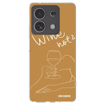 Picasee husă transparentă din silicon pentru Xiaomi Redmi Note 13 4G - Wine not