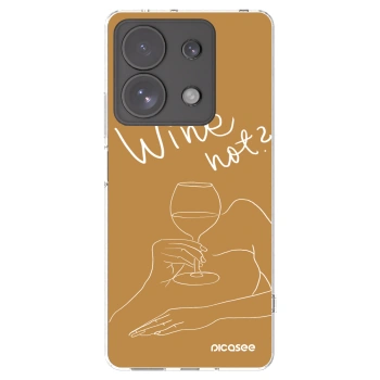Picasee husă transparentă din silicon pentru Xiaomi Redmi Note 13 Pro 4G - Wine not