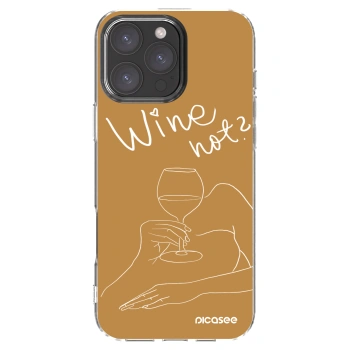 Picasee husă transparentă din silicon pentru Apple iPhone 16 Pro Max - Wine not