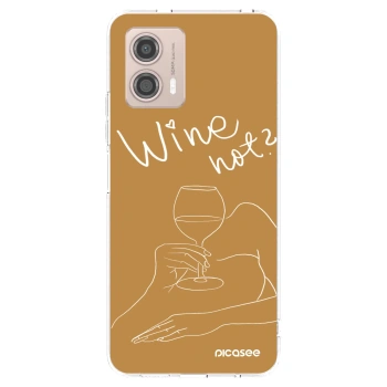 Picasee husă transparentă din silicon pentru Motorola Moto G53 5G - Wine not