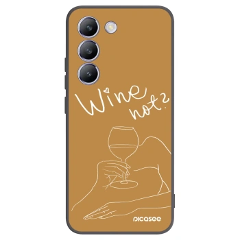 Picasee husă neagră din silicon pentru Vivo V40 SE 5G - Wine not