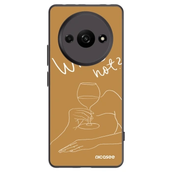 Picasee husă neagră din silicon pentru Xiaomi Redmi A3 - Wine not