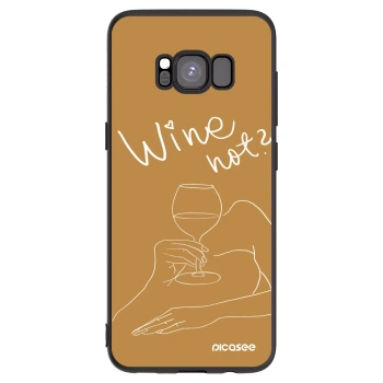 Picasee husă neagră din silicon pentru Samsung Galaxy S8 G950F - Wine not