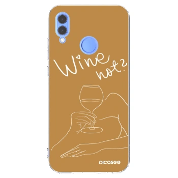 Picasee husă transparentă din silicon pentru Honor 10 Lite - Wine not