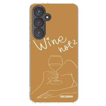 Picasee husă transparentă din silicon pentru Samsung Galaxy S24 FE S721B - Wine not