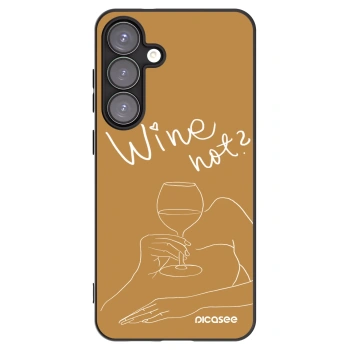 Picasee husă neagră din silicon pentru Samsung Galaxy S25+ 5G - Wine not