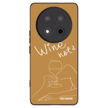 Picasee husă neagră din silicon pentru Honor Magic7 Lite 5G - Wine not