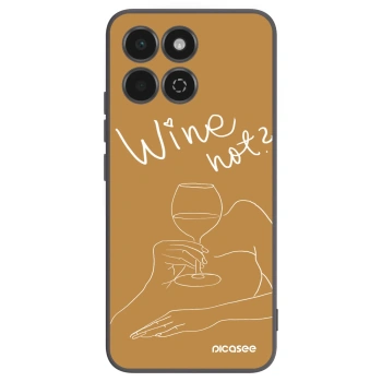 Picasee husă neagră din silicon pentru Honor 200 Smart 5G - Wine not